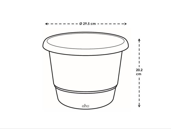 amiga rond 30cm tijmgroen